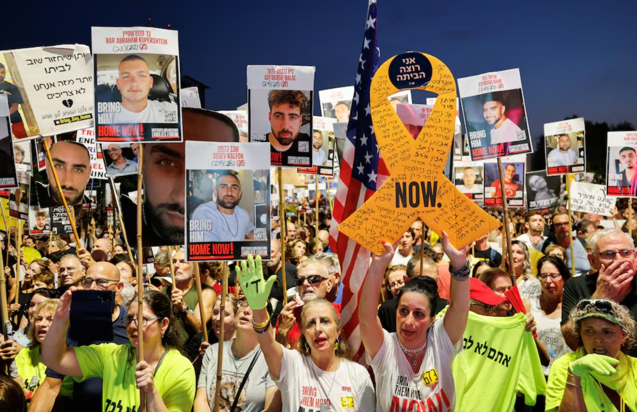 Thousands rally in Tel Aviv to demand hostage release and end to Gaza war