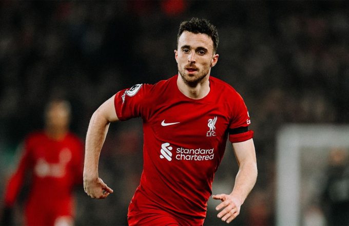 The Portuguese player running in his red uniform