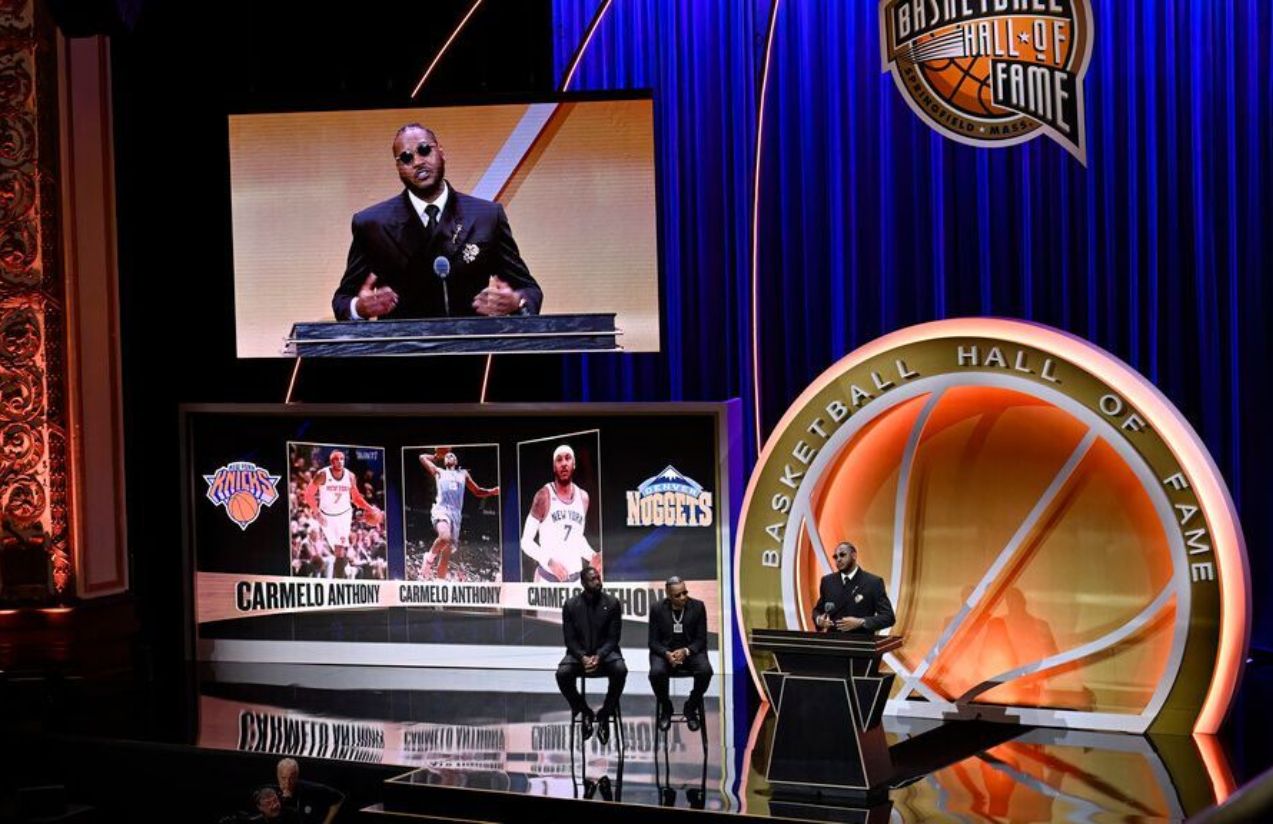 Basketball stars enter the Olympus: Carmelo Anthony, Dwight Howard, and Maya Moore inducted into the Hall of Fame