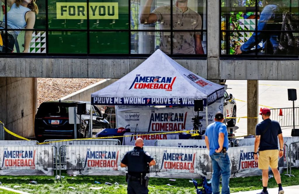 The exact spot where the American politician was shot