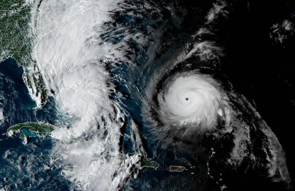 Tropical storm Imelda leaves one dead in cuba and thousands displaced The massive storm seen from space