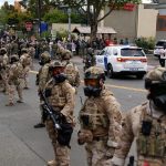 Judge halts troop deployment in Portland ordered by Donald Trump Several soldiers on the streets showing security to the residents