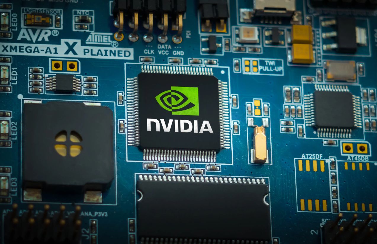 Nvidia breaks barriers: First company to reach a $5 trillion valuation A motherboard featuring a chip labeled “NVIDIA” with the company’s logo on it