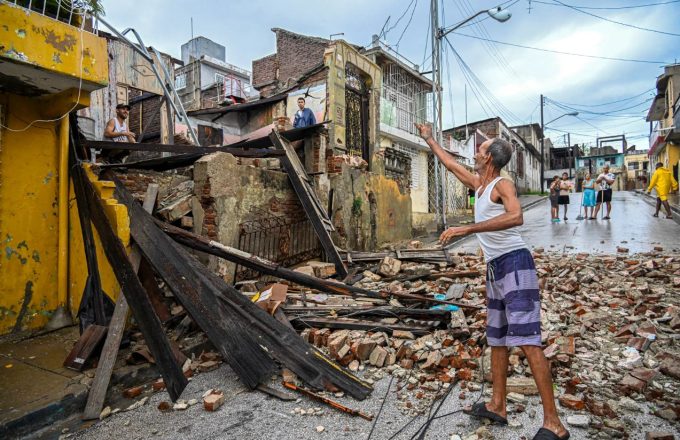 United States offers immediate humanitarian aid to Cuba after Hurricane Melissa A man helping to clear the rubble of a destroyed house in Cuba