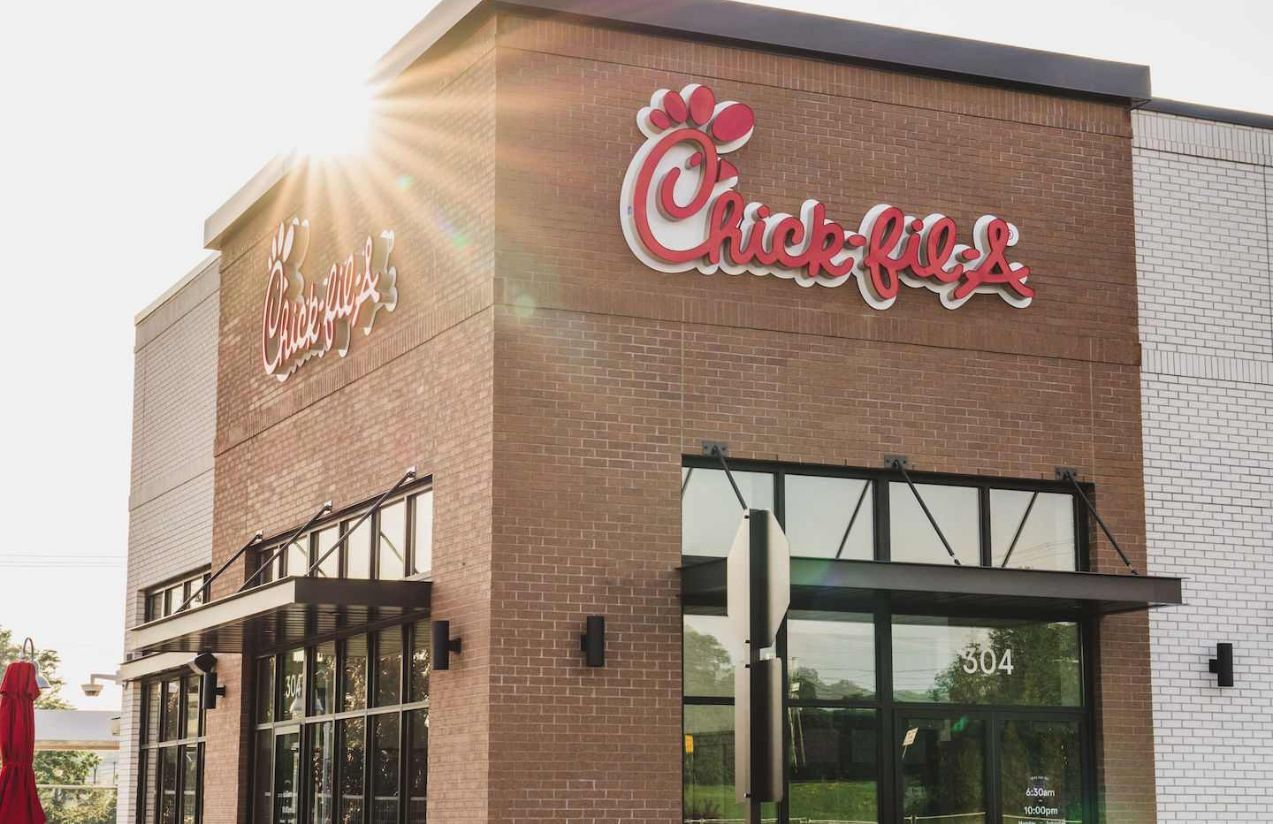 One of the Chick-fil-A locations in the United States open in broad daylight