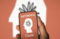 A person opening the Anthropic app on their cellphone