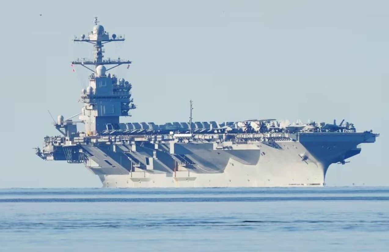 USS Gerald R. Ford: The world’s largest warship arrives in the Caribbean USS Gerald R. Ford: The world’s largest warship arrives in the Caribbean