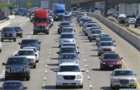 A Florida highway filled with cars