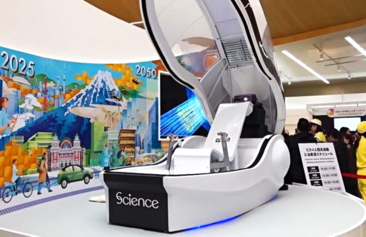 Japan unveils the first “Human washing machine”: Washes, rinses, and dries You in 15 Minutes