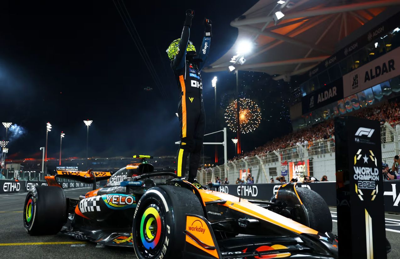 Lando Norris captures his first world title with McLaren in Abu Dhabi