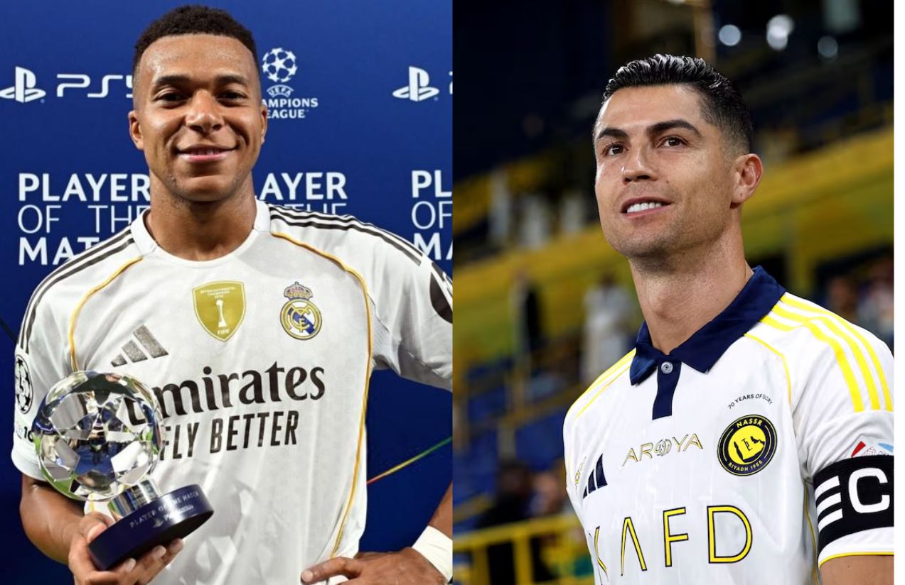 Mbappé stands alongside Cristiano Ronaldo in an unforgettable year