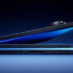 The new Samsung phone with the screen half open