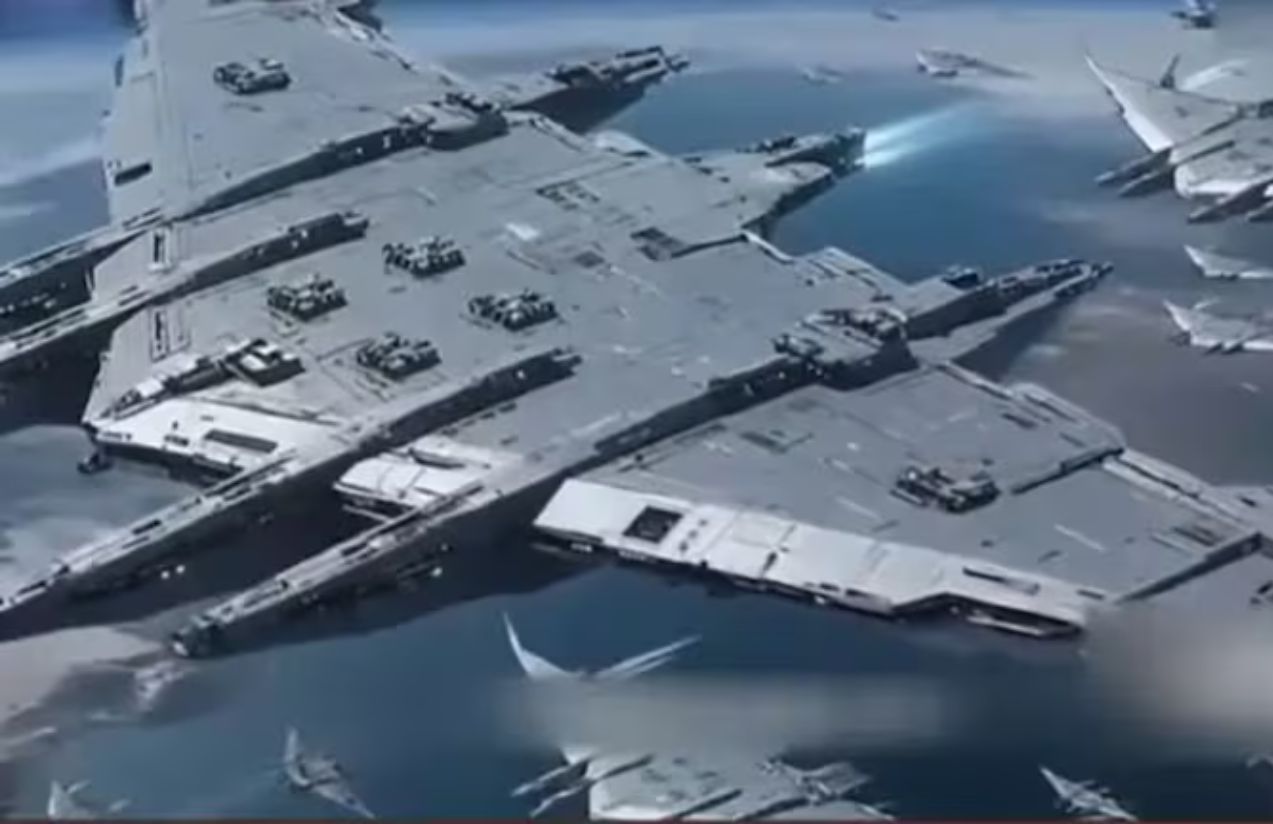 China unveils an unprecedented space aircraft carrier larger than any warship China unveils an unprecedented space aircraft carrier larger than any warship