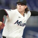 The young and new New York Yankees player on the mound, about to throw a pitch