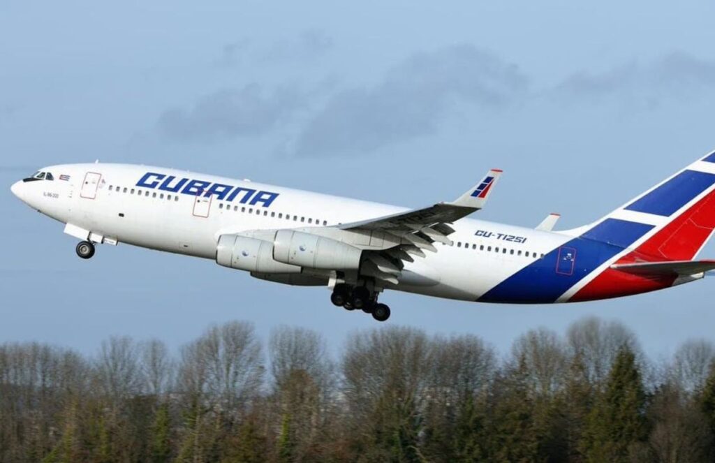 Cuba runs out of aviation fuel and warns international airlines A Cuban airline aircraft taking off in white, blue, and red colors