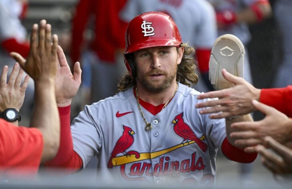 Seattle Mariners make a big MLB move by adding All-Star Brendan Donovan Brendan Donovan celebrating in the dugout with his teammates after scoring a run