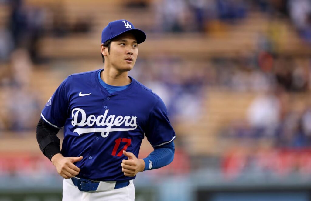 Shohei Ohtani, healthy and ready, sets his sights on the one award missing from his career: the Cy Young The Japanese baseball star wearing the Dodgers’ blue uniform during a training session