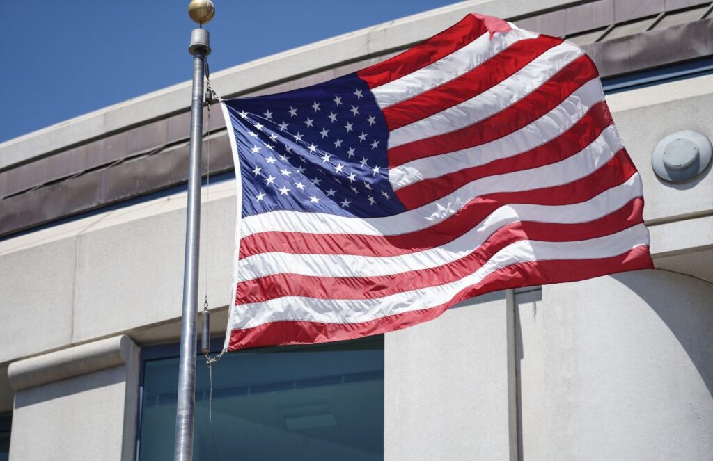 United States orders departure of non-essential diplomats from Lebanon amid rising tensions with Iran A United States flag flying over the U.S. embassy in Lebanon