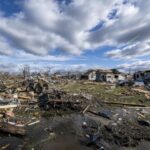 A place in the United States devastated by a powerful storm that left destruction behind