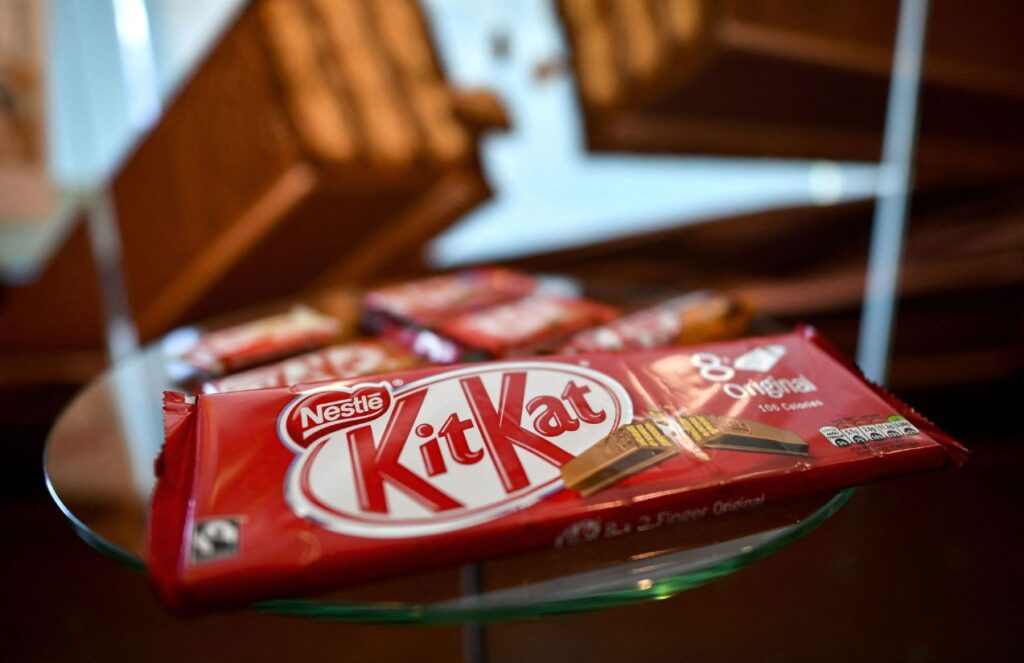 Shipment of KitKat disappears, raising alarm at Nestlé A package of multiple KitKat bars placed on a glass table