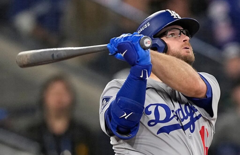 Magical night in Los Angeles Dodgers Max Muncy hits three home runs and walks off the Texas Rangers Max Muncy watching the ball leave the stadium after a powerful, game-winning hit.