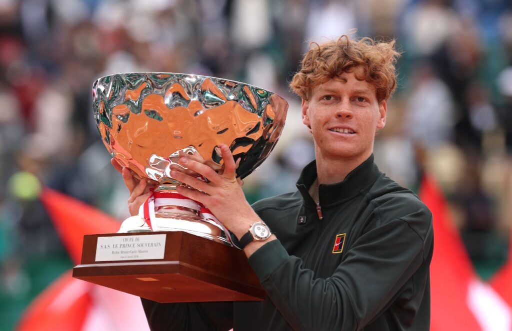 Shock in Monte Carlo Jannik Sinner dethrones Carlos Alcaraz to claim the world No. 1 ranking Jannik Sinner lifting his trophy after leaving Carlos Alcaraz as world No. 2 in the ATP rankings.