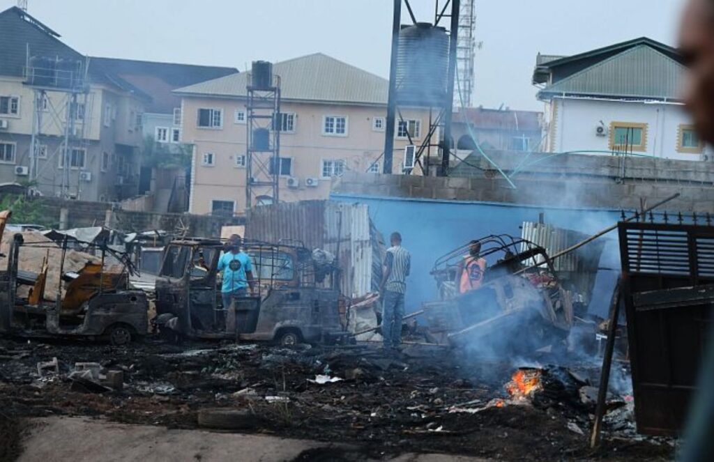 Tragedy in Nigeria airstrike on a market leaves over 100 dead and shocks the world Several structures reduced to ashes while survivors try to search for the injured.