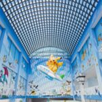 A main airport hall filled with paintings and figures from the anime loved by millions around the world.
