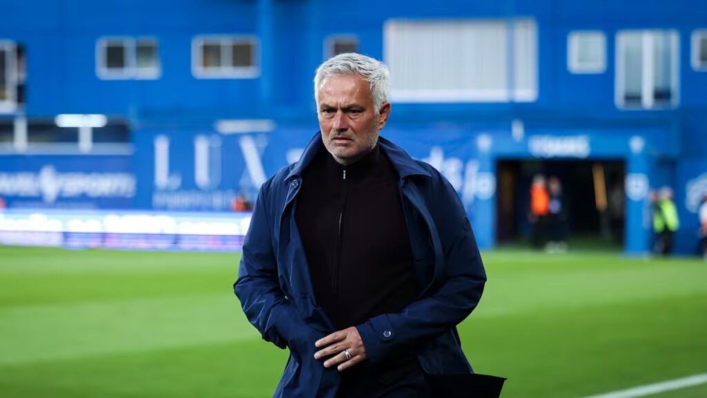 José Mourinho signs a two-year deal and officially returns to Real Madrid CF José Mourinho walking along the sideline of the pitch while his team heads toward the locker room.