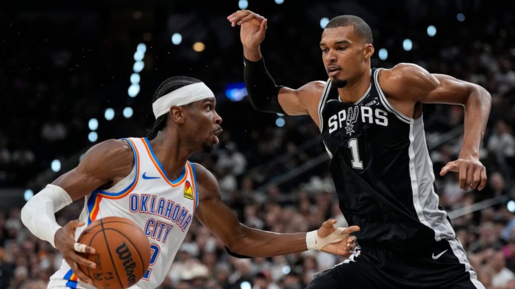 Victor Wembanyama leads the San Antonio Spurs to the NBA Finals after an unforgettable series The French superstar Victor Wembanyama fiercely defending Shai Gilgeous-Alexander as he drives to the basket