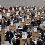 Many ballot boxes used to choose the country's next president