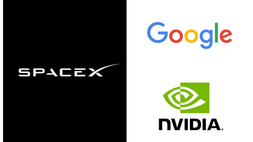 The logos of the three major companies