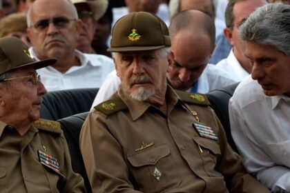Ramiro Valdés, historic commander of the Cuban revolution, dies The Cuban commander and politician seated with two of his companions on either side