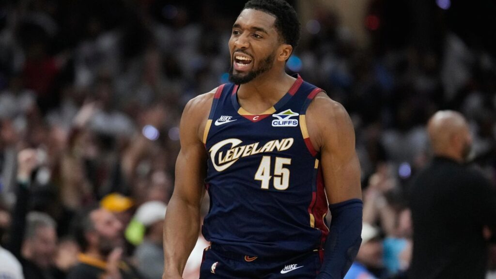 Donovan Mitchell signs historic deal as Cleveland Cavaliers secures its franchise star Mitchell celebrating an incredible game-winning basket with pure excitement