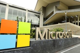 A panoramic view of Microsoft's headquarters