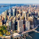 A panoramic view of New York City featuring its incredible skyscrapers