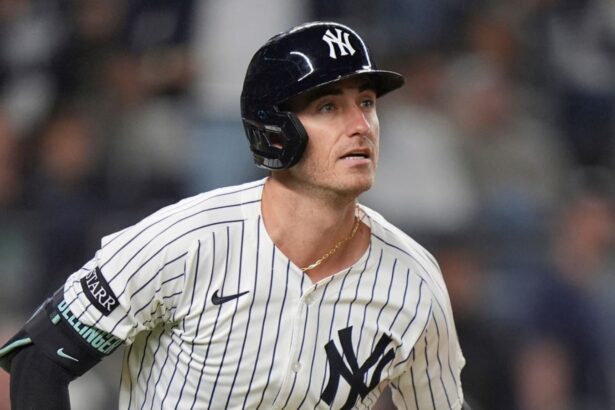 Bellinger watching the ball leave the field after a tremendous hit