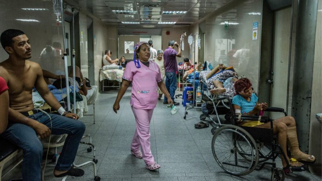 Venezuela faces a public health crisis as earthquake death toll continues to rise A hospital operating at full capacity, with numerous injured and sick patients following the disaster
