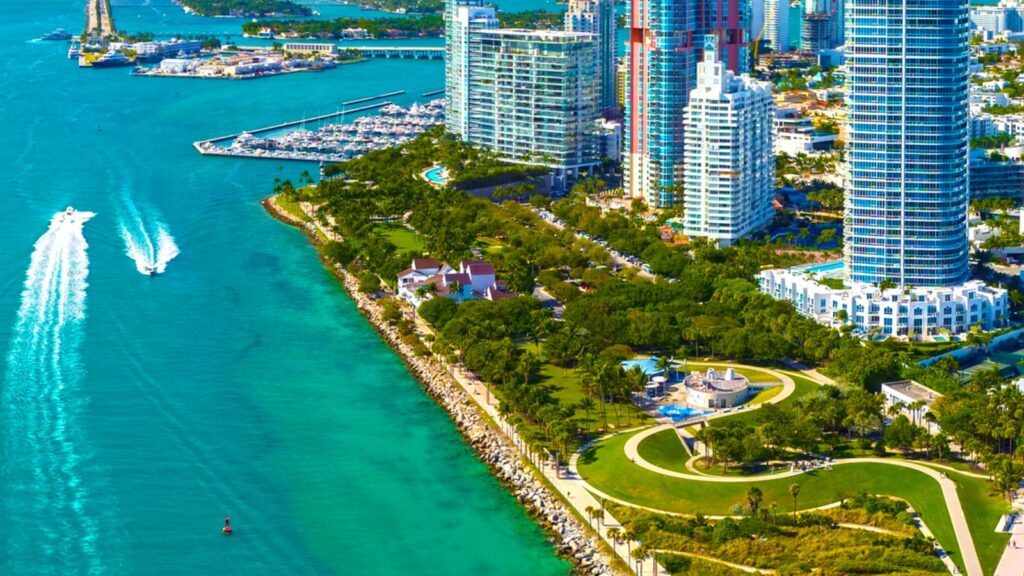 Florida faces intense heat wave as Miami breaks 117 year old temperature record A panoramic view of one of Florida’s coasts, where the weather appears to be extremely hot