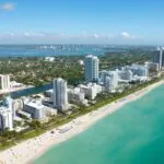 Miami surpasses New York and becomes one of the most expensive cities in the United States A panoramic image of Miami Beach with all its skyscrapers