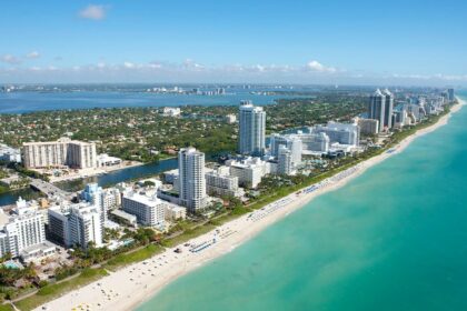 Miami surpasses New York and becomes one of the most expensive cities in the United States A panoramic image of Miami Beach with all its skyscrapers
