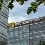 Microsoft reduces Its presence in China as technology tensions increase A view of Microsoft’s offices in China surrounded by trees