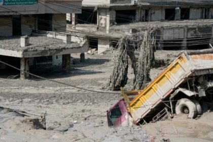 Nepal faces catastrophic floods after glacier collapse near Tibet A Nepalese village completely submerged in mud, causing extensive damage to infrastructure