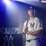 Yankees move Giancarlo Stanton to 60-day injured list after another setback Stanton posing with his bat for a promotional photo shoot with his team