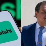 On one side, an image of the app’s name, and on the other, the smiling millionaire