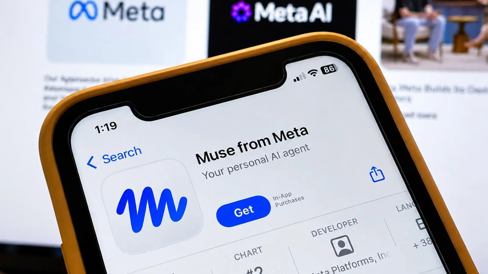 Meta’s Muse AI agent takes a new step toward a more autonomous digital assistant A smartphone about to download Meta’s new AI