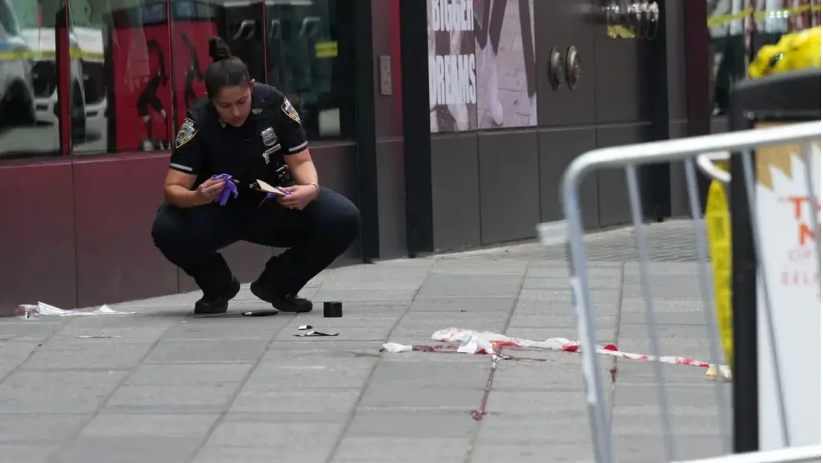 Times Square shooting: Attack leaves one woman dead and another person injured Times Square shooting: Attack leaves one woman dead and another person injured