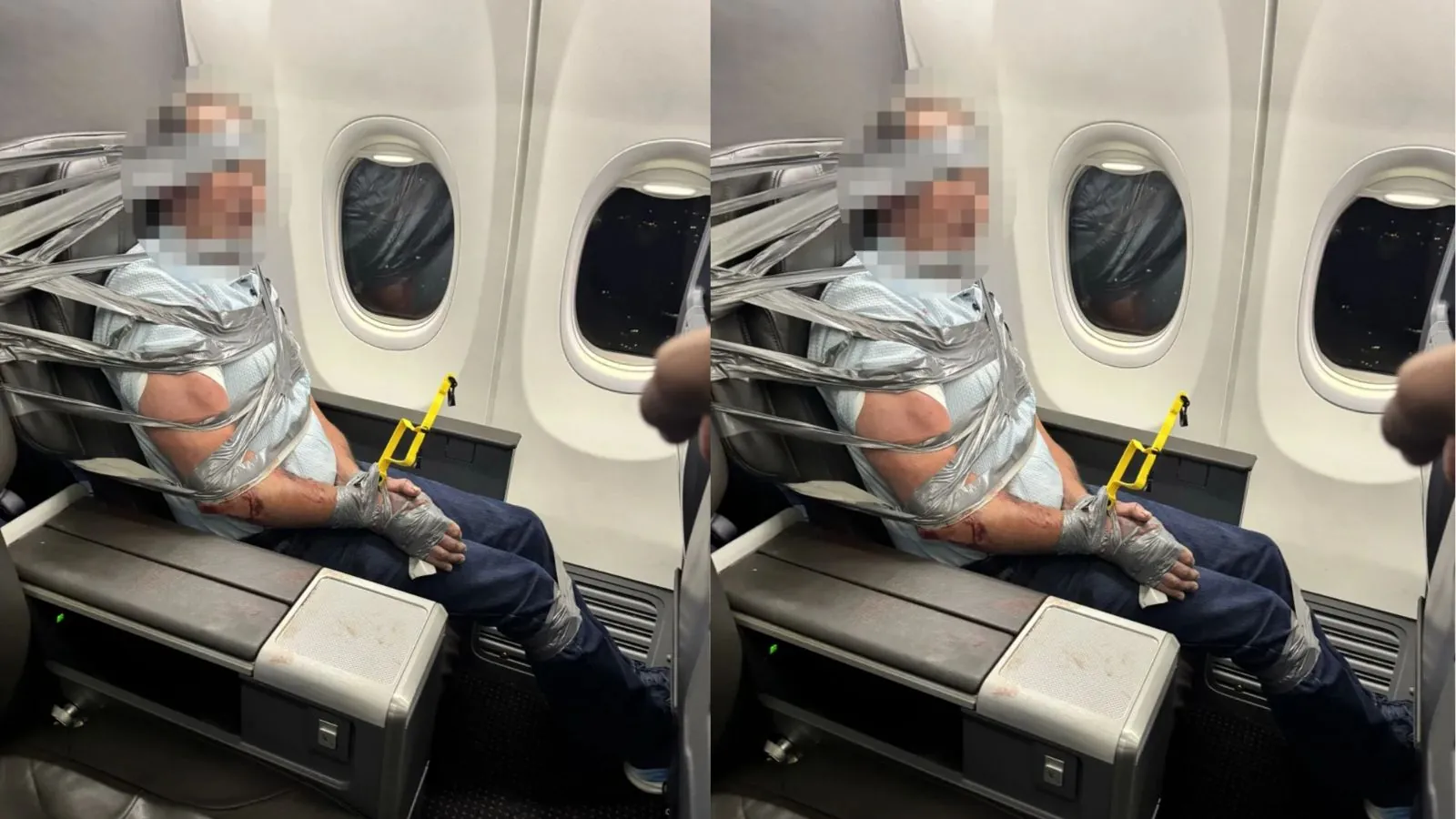American Airlines passenger causes flight diversion after being restrained with duct tape