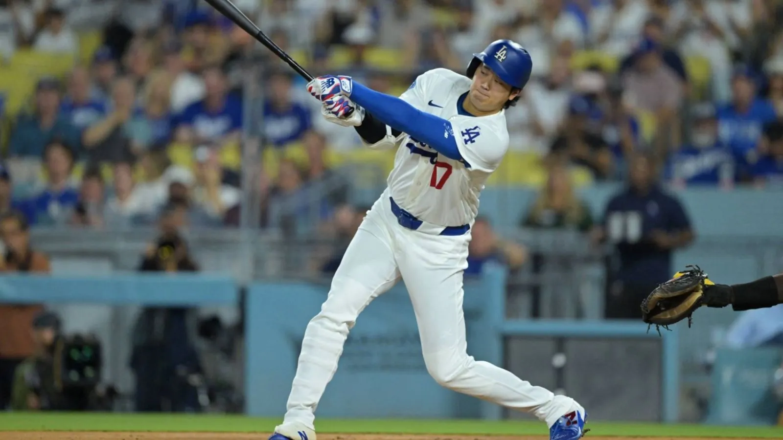 Shohei Ohtani returns from injured list and gets a hit in first at bat The Japanese superstar batting during a game against the San Diego Padres in his first at-ba